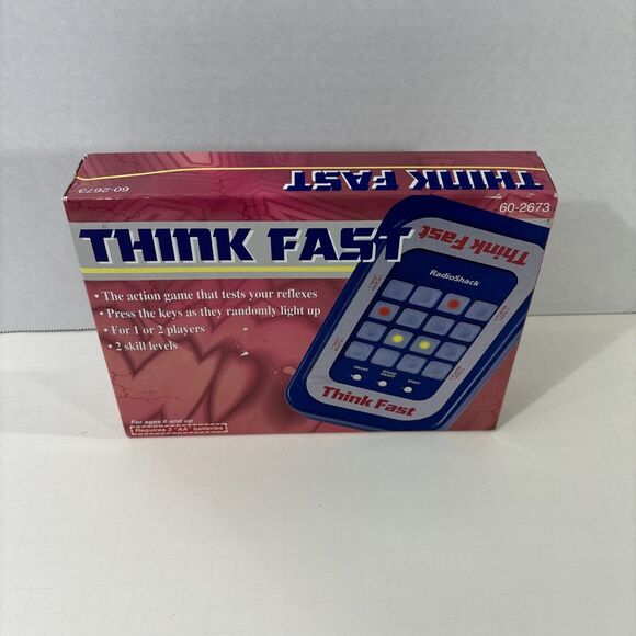 Vintage Think Fast Game #60-2673  From Radio Shack NOS Sealed NEW - Picture 1 of 6